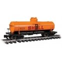 Single-Dome Tank Car - Ready to Run -- Shell SCCX 1765 (yellow, red, black), G, Bachmann Industries 95001