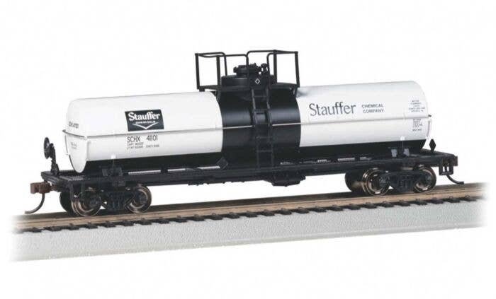 Chemical Tank Car - Ready to Run -- Stauffer Chemicals 41101 (Large Dome), HO, Bachmann Industries 75808