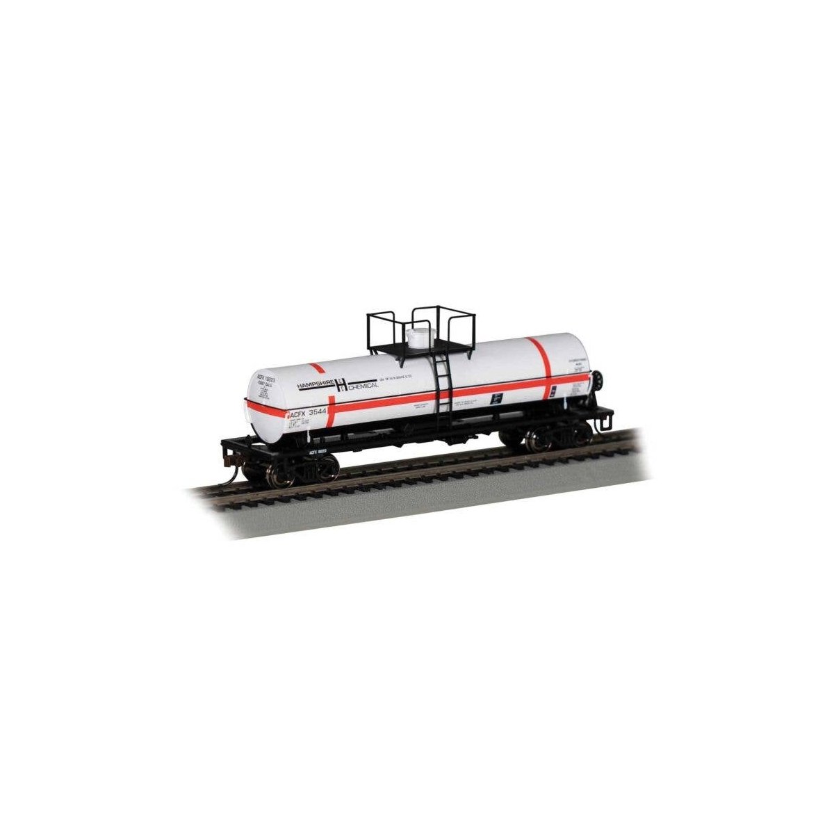 Chemical Tank Car - Ready to Run -- Hampshire Chemical 3544 (Small Dome), HO, Bachmann Industries 75809