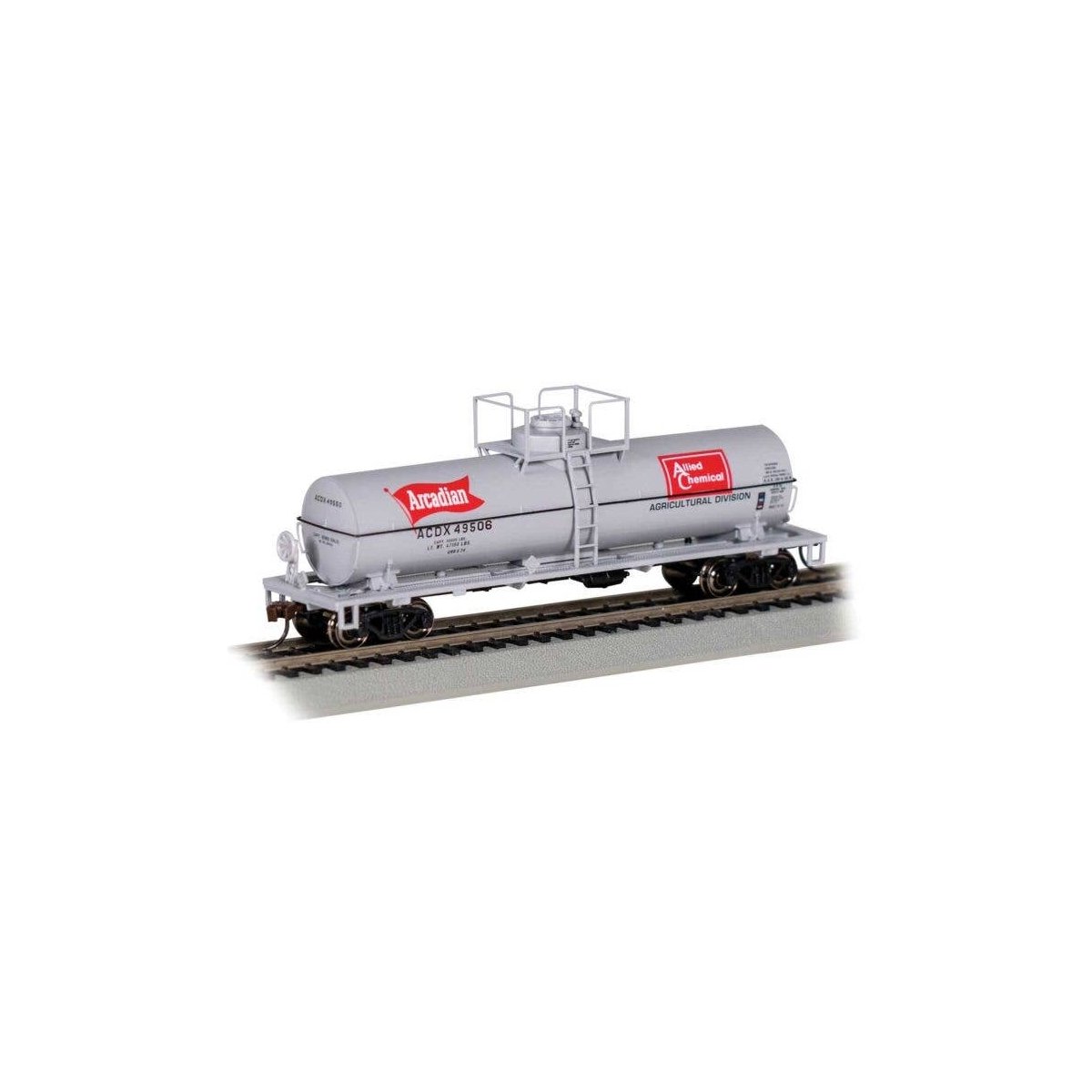 Chemical Tank Car - Ready to Run -- Allied Chemical/Arcadian 49506 (Large Dome), HO, Bachmann Industries 75811