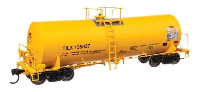 40′ Trinity 14,000-Gallon Molten Sulfur Tank Car - Ready to Run -- Trinity Leasing (YLW) 135037, HO, WalthersProto 100075