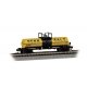 Chemical Tank Car with Small Dome - Ready to Run -- Penn Salt TELX 237 (yellow, black, blue), N, Bachmann Industries 75852