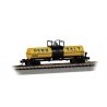 Chemical Tank Car with Small Dome - Ready to Run -- Penn Salt TELX 237 (yellow, black, blue), N, Bachmann Industries 75852
