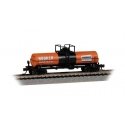 Chemical Tank Car with Large Dome - Ready to Run -- Hooker Chemicals SHPX 15864 (orange, blac, N, Bachmann Industries 75853
