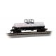 Chemical Tank Car with Large Dome - Ready to Run -- Engelhard 11961 (black, white, red), N, Bachmann Industries 75854