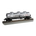 40′ 3-Dome Tank Car - Ready to Run - Silver Series(R) -- L. Foppiano Wine Co. 1112 (silver), HO, Bachmann Industries 17114