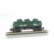3-Dome Tank Car - Ready-to-Run -- Canadian Chemical Co., Ltd. GATX (green, white, black Chemc, N, Bachmann Industries 17152