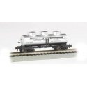 3-Dome Tank Car - Ready-to-Run -- Northern California Wineries (silver), N, Bachmann Industries 17153