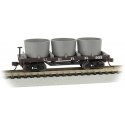 Old-Time Wood Tank Car with 3 Tanks - Ready to Run -- Union Pacific 503 (Boxcar Red), N, Bachmann Industries 15553
