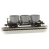 Old-Time Wood Tank Car with 3 Tanks - Ready to Run -- Union Pacific 503 (Boxcar Red), N, Bachmann Industries 15553