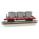 Old-Time Wood Tank Car with 3 Tanks - Ready to Run -- Western & Atlantic 138 (red), N, Bachmann Industries 15551
