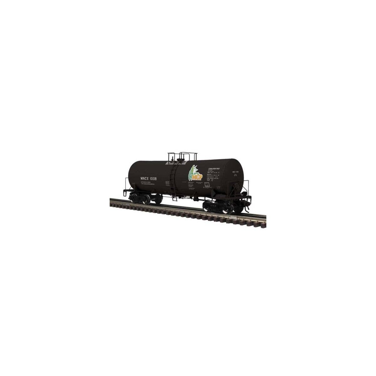 17,600-Gallon Corn Syrup Tank Car - 3-Rail - Ready to Run - Master(R) -- Minnesota Corn Processors (bla, O, Atlas O 3001459