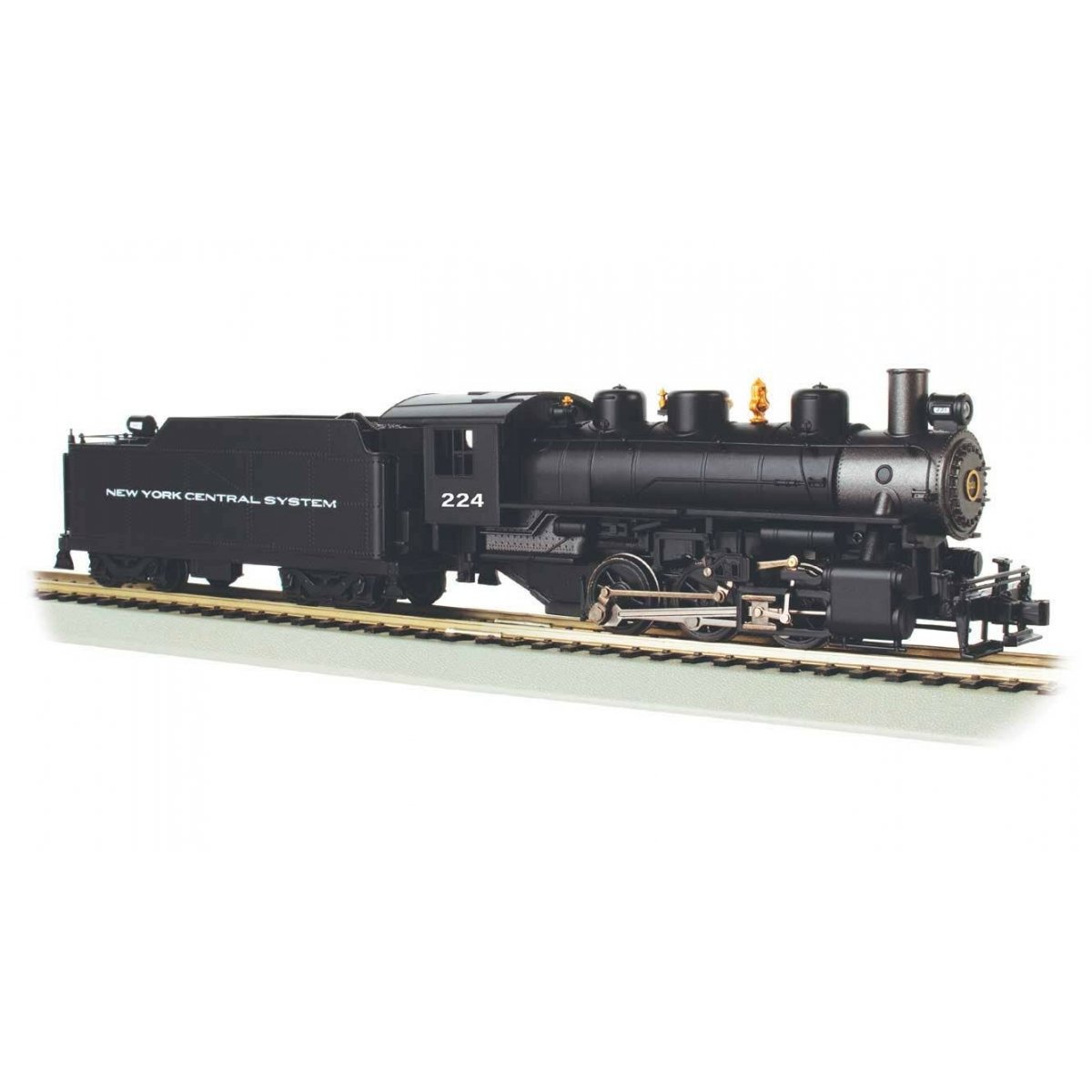 USRA 0-6-0 with Short-Haul Tender - Standard DC with Smoke -- New York Central 224 (black, graphite)