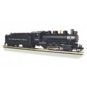 USRA 0-6-0 with Short-Haul Tender - Standard DC with Smoke -- New York Central 224 (black, graphite), HO, Bachmann Industries 50