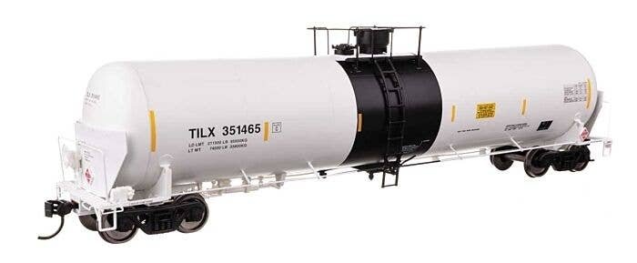 55′ Trinity Modified 30,145-Gallon Tank Car - Ready to Run -- Trinity Industries Leasing TILX 351, HO, WalthersProto 100784