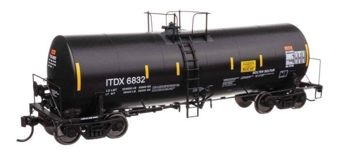 40′ Trinity 14,000-Gallon Molten Sulfur Tank Car - Ready to Run -- Sulcom ITDX 6832, HO, WalthersProto 100062