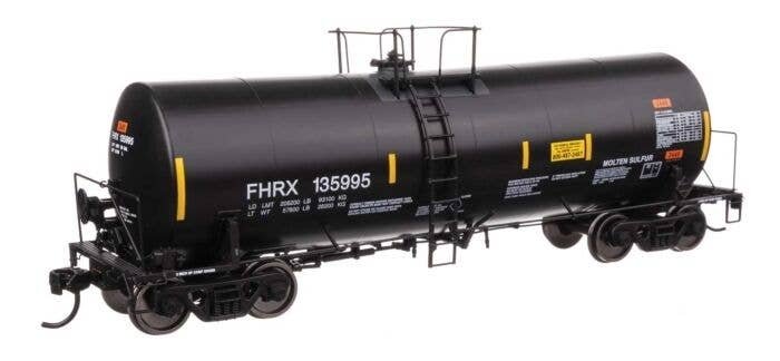 40′ Trinity 14,000-Gallon Molten Sulfur Tank Car - Ready to Run -- First Union FHRX 135995, HO, WalthersProto 100053