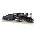 USRA 0-6-0 with Slope-Back Tender - Standard DC with Smoke -- Baltimore & Ohio 1143 (black, silver), HO, Bachmann Industries 506
