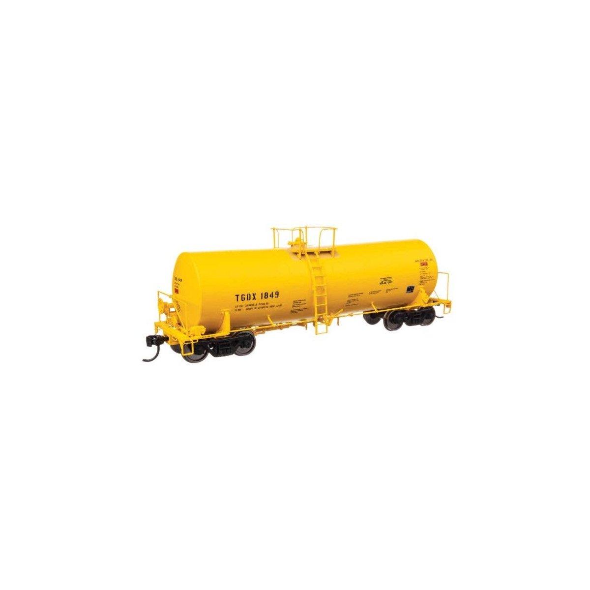40′ Trinity 14,000-Gallon Molten Sulfur Tank Car - Ready to Run -- TGOX 1849, HO, WalthersProto 100072