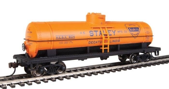 40′ Single-Dome Tank Car - Ready to Run - Silver Series(R) -- Staley Manufacturing Co. 604, HO, Bachmann Industries 17805