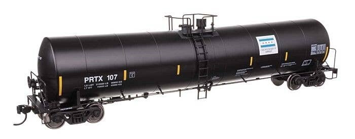 Trinity 25,000-Gallon Tank Car - Ready to Run -- Chicago Asphalt PRTX 107, HO, WalthersMainline 48236