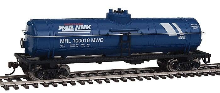 Tank Car - Ready to Run -- Montana Rail Link (blue, white), HO, WalthersTrainline 1446