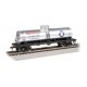 40′ Single-Dome Tank Car - Ready to Run - Silver Series(R) -- Staroline Gasoline 438 (gray, , HO, Bachmann Industries 17817
