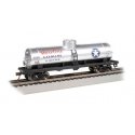 40′ Single-Dome Tank Car - Ready to Run - Silver Series(R) -- Staroline Gasoline 438 (gray, , HO, Bachmann Industries 17817