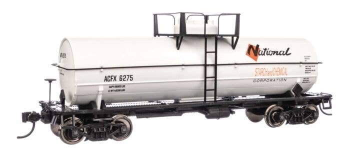 36′ 10,000-Gallon Insulated Tank Car w/Large Dome, Bolted Jacket - Ready to -- National Starch , HO, WalthersMainline 48424