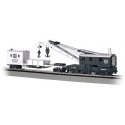 250-Ton Crane Derrick with Boom Tender - Silver Series(R) -- Atchison, Topeka & Santa Fe (bl, HO, Bachmann Industries 16102