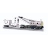 250-Ton Crane Car & Boom Tender - Silver Series(R) -- Maintenance-of-Way (Silver, black), HO, Bachmann Industries 16138