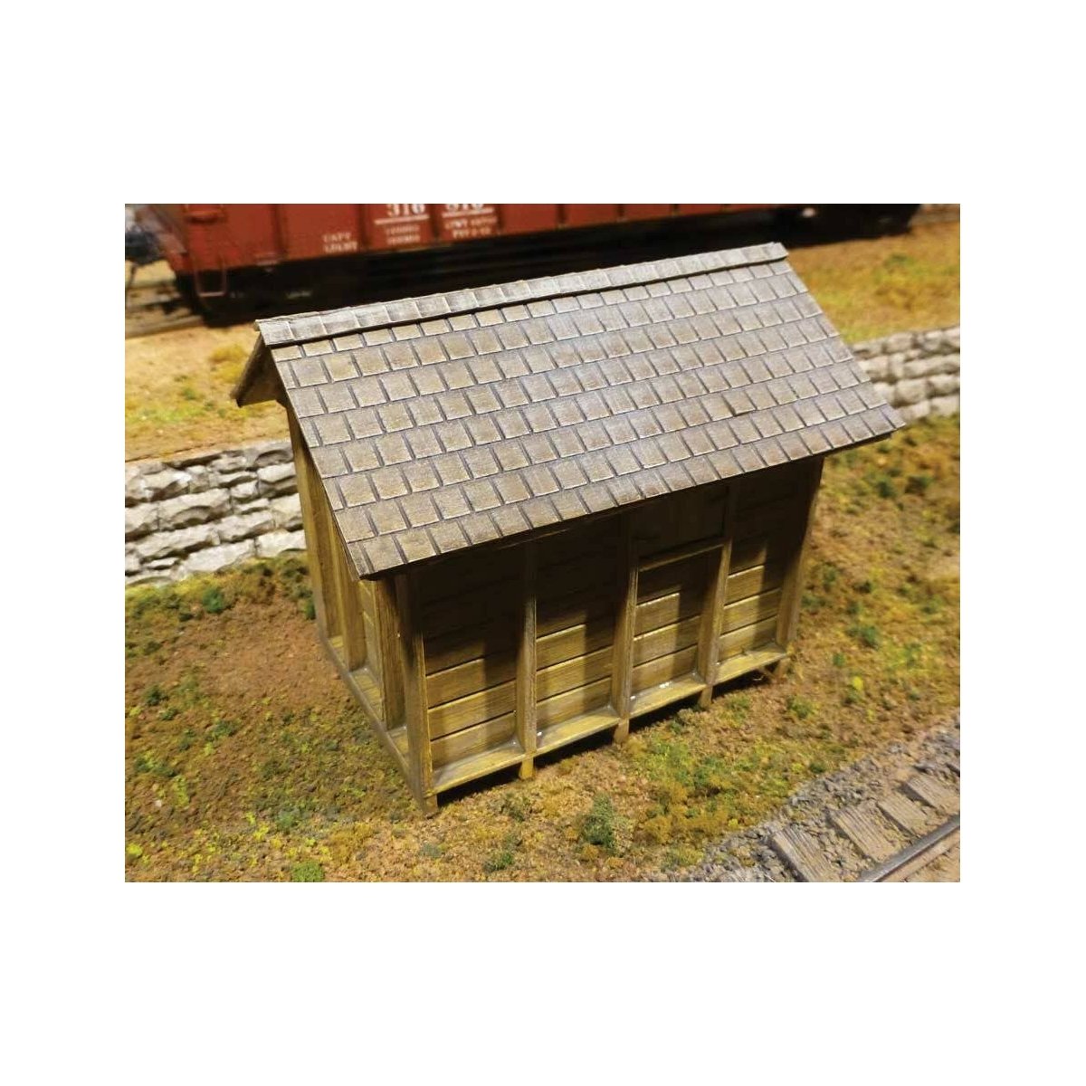Flexible Shake Shingle Roof Sheet -- Small for HO & N Scales 3-3/4 x 12′ 9.5 x 30.5cm, ALL, Chooch Enterprises 8920