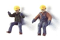 Maintenance-of-Way (MOW) / Work Train Equipment (Unpainted Metal Kit) -- Figures - Seated Equipm, HO, Custom Finishing 7036