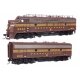 EMD FP7 & F7B Standard DC -- Pennsylvania Railroad EFP-15 9832A, EH-15 9832B (Tuscan, 5-Stripe), HO, WalthersProto 49536