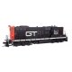 EMD GP9 - Standard DC -- Grand Trunk Western 4539 (black, white, orange), HO, WalthersProto 49803