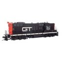 EMD GP9 - Standard DC -- Grand Trunk Western 4539 (black, white, orange), HO, WalthersProto 49803