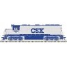 EMD GP40-2 with Dynamic Brakes - Standard DC - Master Silver(R) -- CSX 6285 (Early Sc, N, Atlas Model Railroad Co. 40004722
