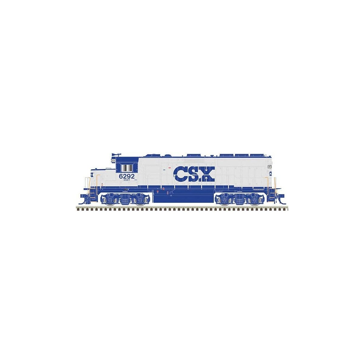 EMD GP40-2 with Dynamic Brakes - Standard DC - Master Silver(R) -- CSX 6292 (Early Sc, N, Atlas Model Railroad Co. 40004723