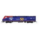 GE P42 Genesis - LokSound & DCC -- Amtrak 108 (50th Anniversary Phase VI, blue, red), HO, Kato USA Inc 376115LS