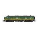 EMD E7A - Sound & DCC - Paragon4(TM) -- Maine Central 708 (green, Dulux Gold), N, Broadway Limited Imports 8766