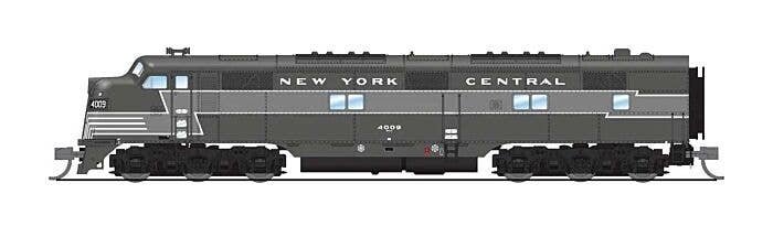 EMD E7A - Sound & DCC - Paragon4(TM) -- New York Central 4022 (Lightning Stripe 2-Tone Gr, N, Broadway Limited Imports 8770