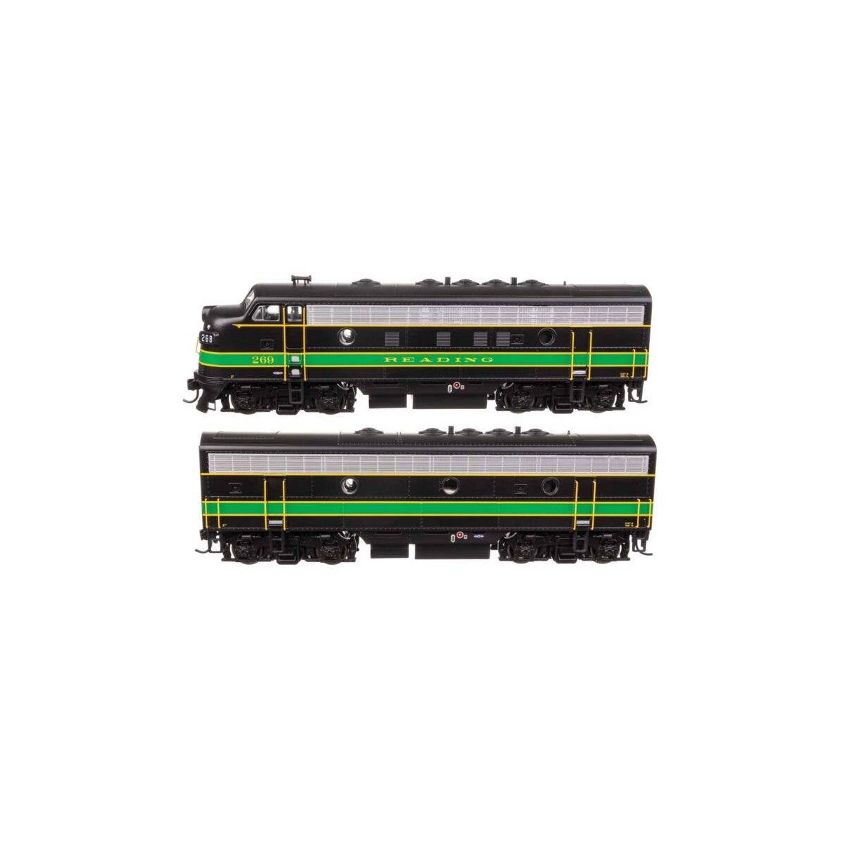EMD F7 A-B Set - Standard DC -- Reading 269A/269B, HO, WalthersMainline 11415