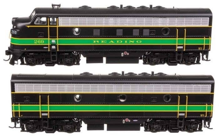 EMD F7 A-B Set - Standard DC -- Reading 269A/269B, HO, WalthersMainline 11415