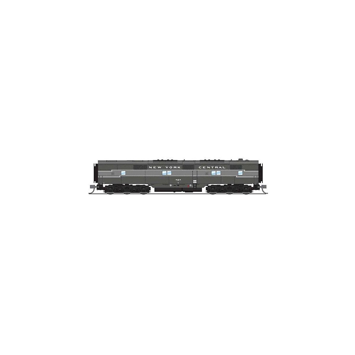 EMD E7B - Sound & DCC - Paragon4(TM) -- New York Central 4105 (Lightning Stripe 2-Tone Gr, N, Broadway Limited Imports 8771