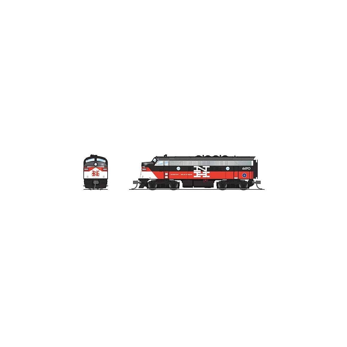 EMD F7A - Sound and DCC - Paragon4(TM) -- Connecticut Department of Transportation 6690 (, N, Broadway Limited Imports 9248