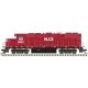 EMD GP38-2 - Standard DC - Silver -- Helm Leasing HLCX 3805 (red, black), HO, Trainman 10004561