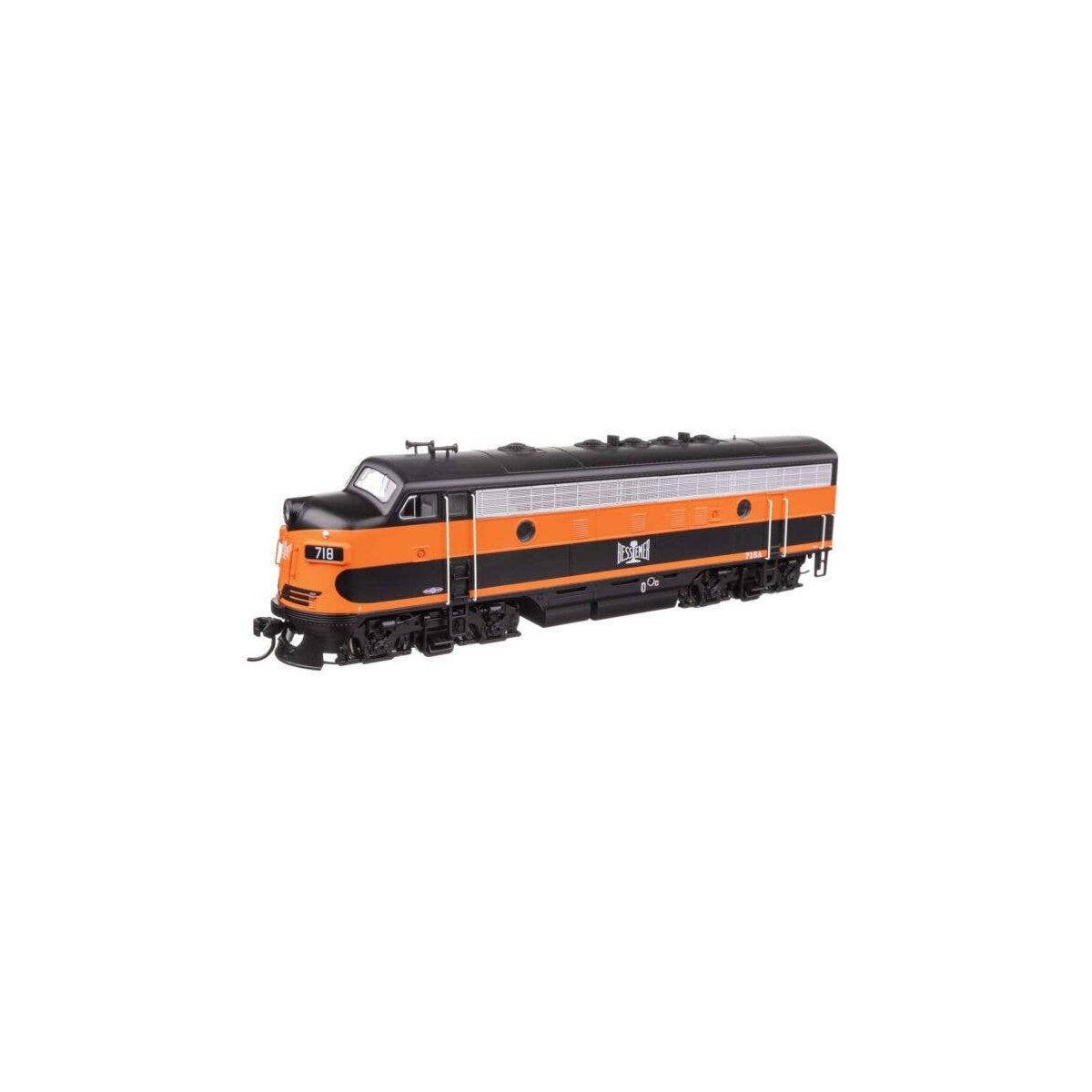 EMD F7 A - ESU Sound and DCC -- Bessemer & Lake Erie 718A, HO, WalthersMainline 21402