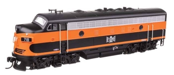 EMD F7 A - ESU Sound and DCC -- Bessemer & Lake Erie 718A, HO, WalthersMainline 21402
