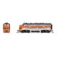 EMD F7A - Standard DC - Stealth -- Western Pacific 913-A (silver, orange, black), N, Broadway Limited Imports 9285