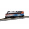 EMD F40PH Commuter Version - Standard DC -- Metra 183 Village of Itasca (2018 Scheme, blue, gray, , N, Kato USA Inc 1769108